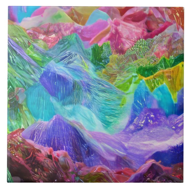 Carreau Abstrait de Crystal Mountain (Devant)