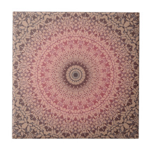 Carreau Abstrait mandala ronde sans couture motif kaleidos