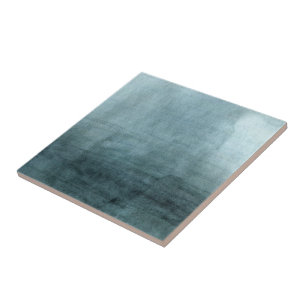 Carreau Abstrait Minimaliste Aquarelle Bleu Vert Moderne