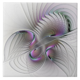 Carreau Abstrait moderne Shy Imaginaire Figure Fractal Art