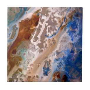 Carreau Abstrait plage de sable motif motif en mousse d'ea