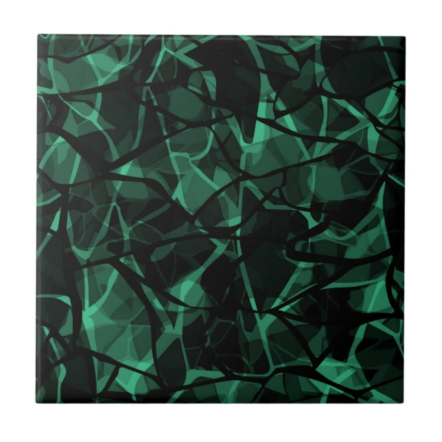 Carreau abstrait vert (Devant)