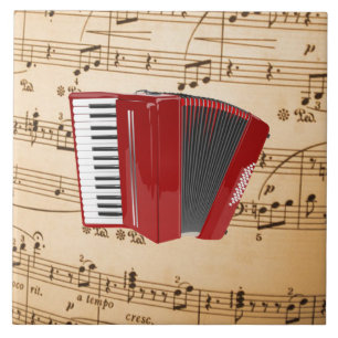 Carreau Accordion Music, design populaire, 