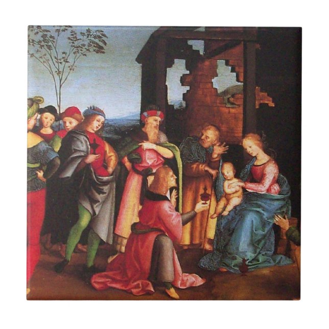 CARREAU ADORATION DE LA MAGI (Devant)