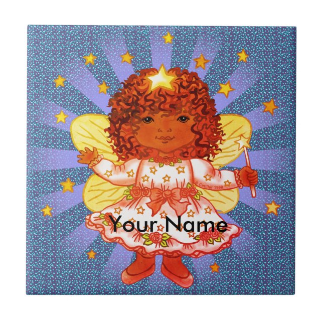 Carreau Afro Girl Fairy tile (Devant)