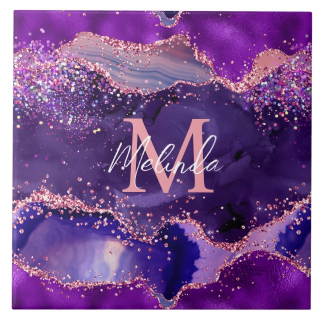 Carreau Agitation des séquences de Parties scintillant vio (Devant)