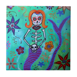 CARREAU AIGUE-MARINE DE SIRÈNE