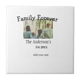 Carreau Ajouter le nom de famille photo année rustique vin