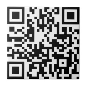 Carreau Ajouter votre propre code QR texte Scan Minimal Si
