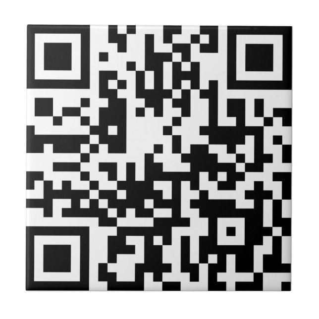 Carreau Ajouter votre propre code QR texte Scan Minimal Si (Devant)