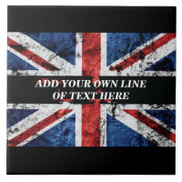 Ajouter votre texte sur le drapeau anglais Jeu d'o