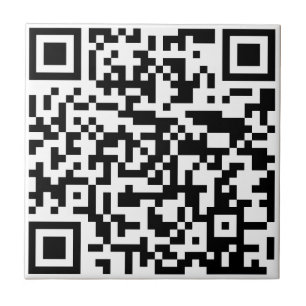 Carreau Ajoutez votre propre QR Code text Scan Minimal Sim