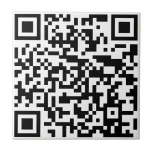 Carreau Ajoutez votre propre QR Code text Scan Minimal Sim