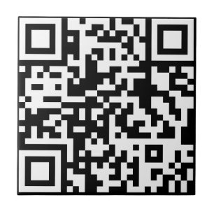 Carreau Ajoutez votre propre QR Code text Scan Minimal Sim