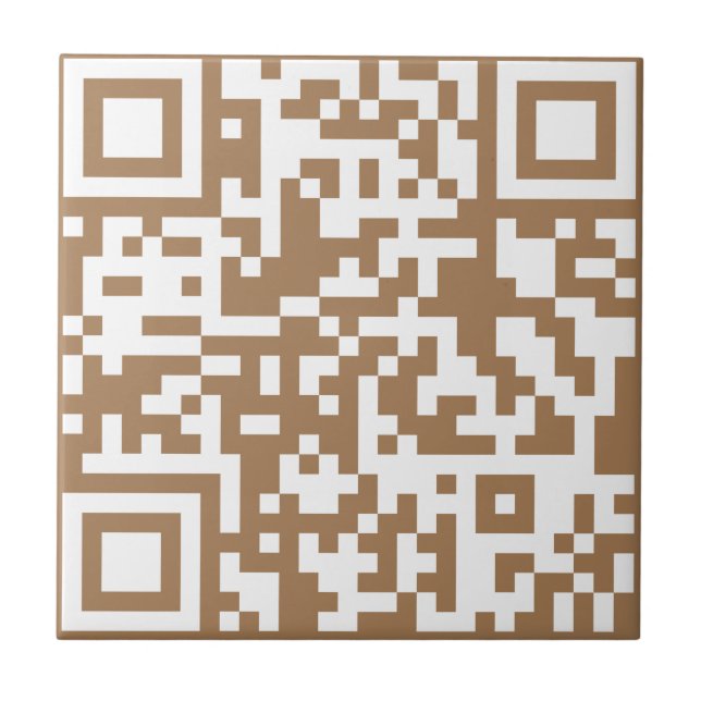 Carreau Ajoutez votre propre QR Code text Scan Minimal Sim (Devant)