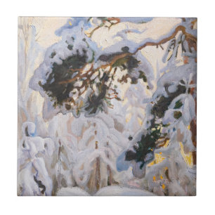 Carreau Akseli Gallen-Kallela - Forêt en hiver