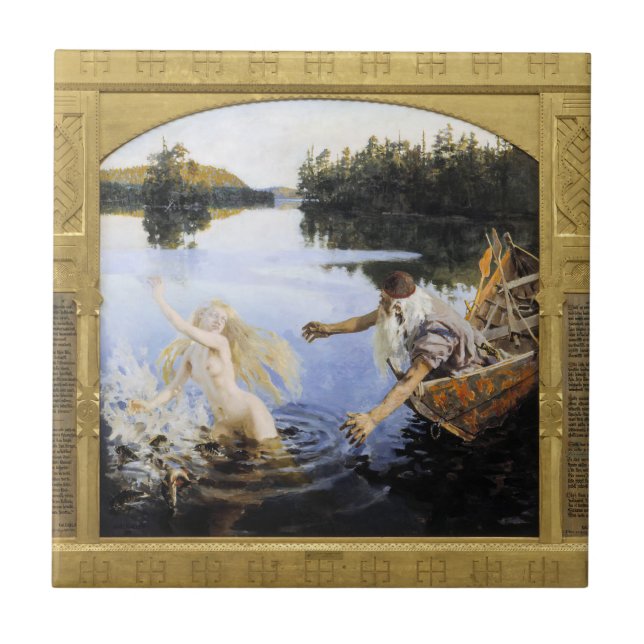 Carreau Akseli Gallen-Kallela - Mythe aïno (Devant)