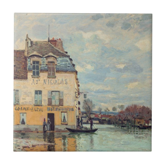Carreau Alfred Sisley - Inondation à Port-Marly 1872 (Devant)