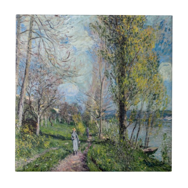 Carreau Alfred Sisley - Les bords de Seine à By (Devant)