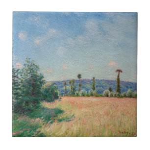 Carreau Alfred Sisley - Les prairies de Sahurs au soleil d