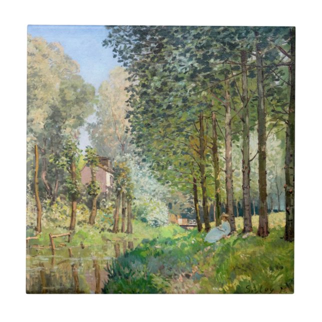 Carreau Alfred Sisley - Reposez le long du ruisseau (Devant)