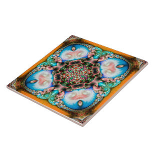 Carreau Alhambra Fractal - Tuile de céramique