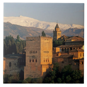 Carreau Alhambra ; Grenade ; Andalousie, Espagne, Sierra