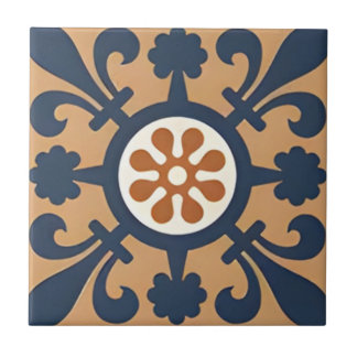 Carreau Alhambra tuiles antique beau motif floral