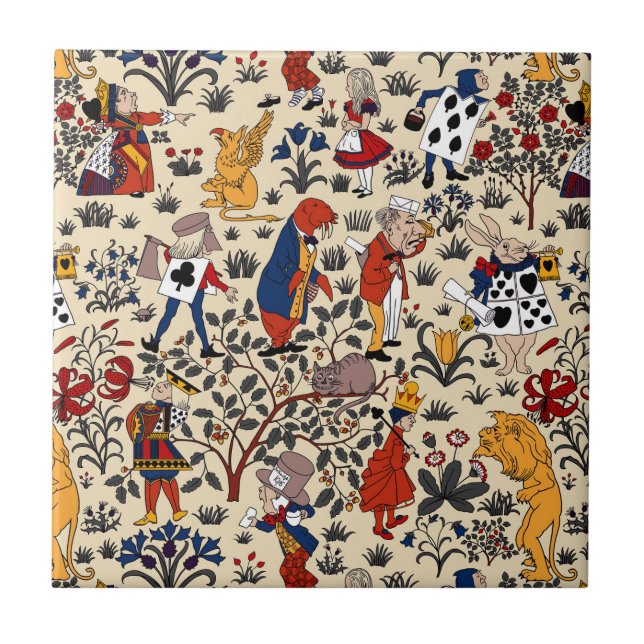 Carreau Alice au pays des merveilles (Devant)