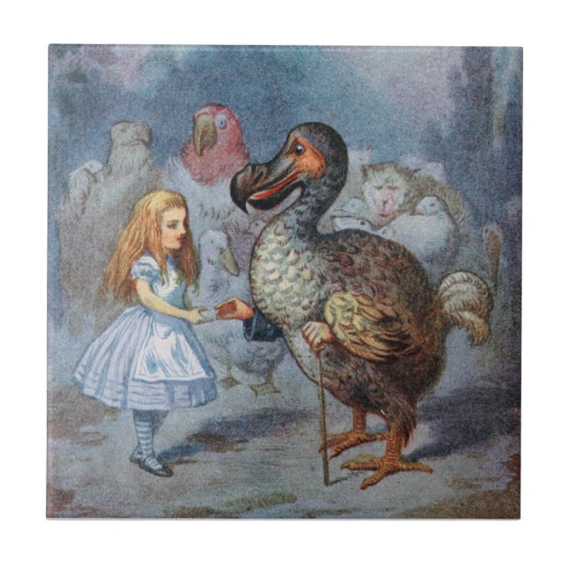 Carreau Alice dans la tuile ou le trépied d'art de dronte (Devant)