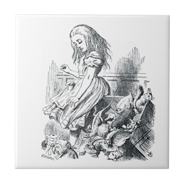 Carreau Alice et les écureuils (Devant)