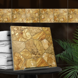 Carreau All That Gold - galets voronoi mosaïque N2