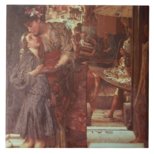 Carreau Alma-Tadema   le départ, 1880