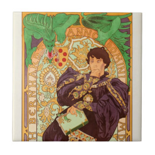 Carreau Alphonse Mucha Prince et Dragon