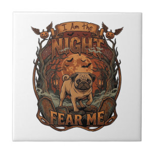 Carreau Am Night Fear Me Pug Halloween Moon_1