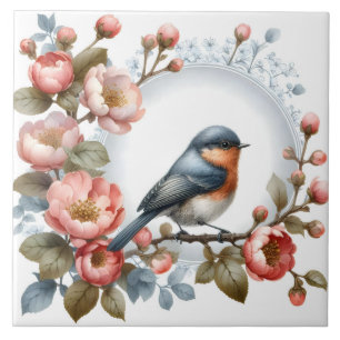 Carreau Amateurs d'oiseaux mignons artisanat maison affair