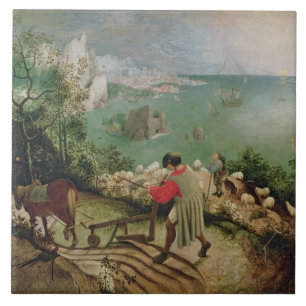 Carreau Aménagez en parc avec l'automne d'Icare, c.1555