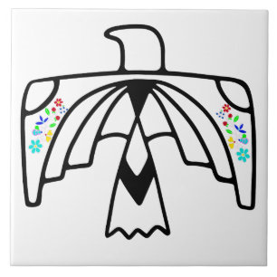 Carreau Amérindien Anishinaabe Aigle Blanc