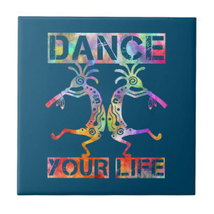 Carreau Amérindiens Kokopelli - Danse Ta Vie 3