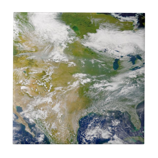 Carreau Amérique Du Nord Avec Fumée Visible Dans Les Endro (Devant)