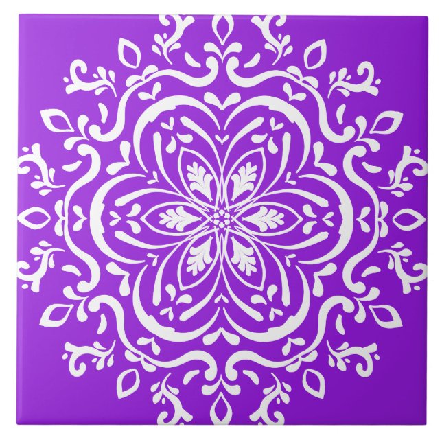 Carreau Amethyst Mandala (Devant)