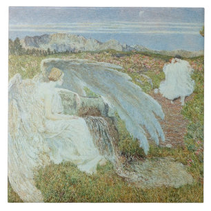 Carreau Amour à la fontaine de la vie, 1896
