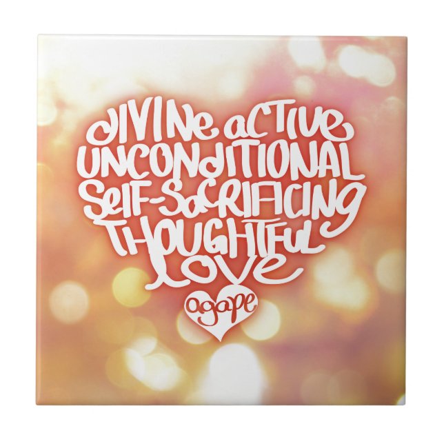 Carreau Amour bouche bée (Devant)