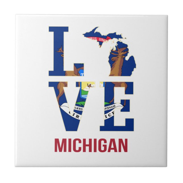 Carreau Amour de l'État du Michigan (Devant)