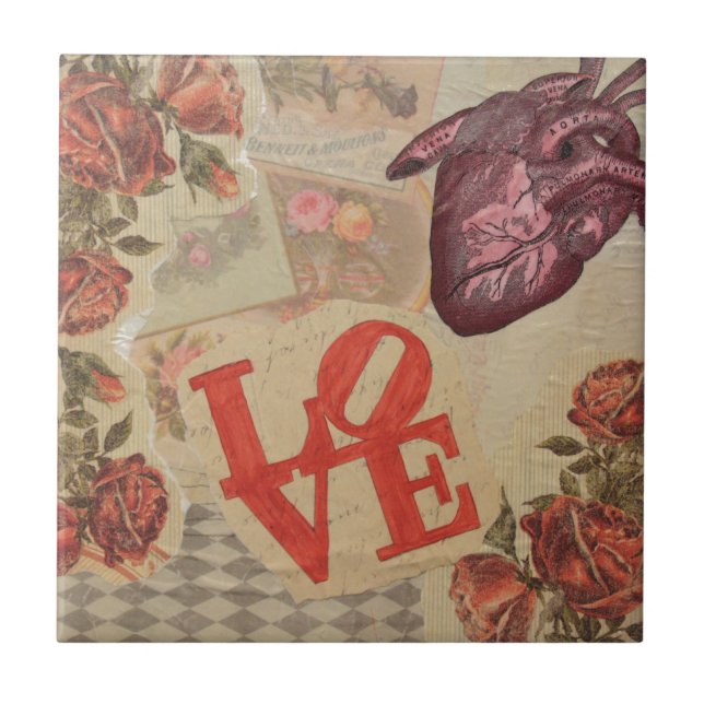 Carreau Amour et Coeurs (Devant)
