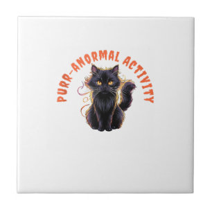 Carreau Amoureux des chats Halloween Activité Purr-anormal