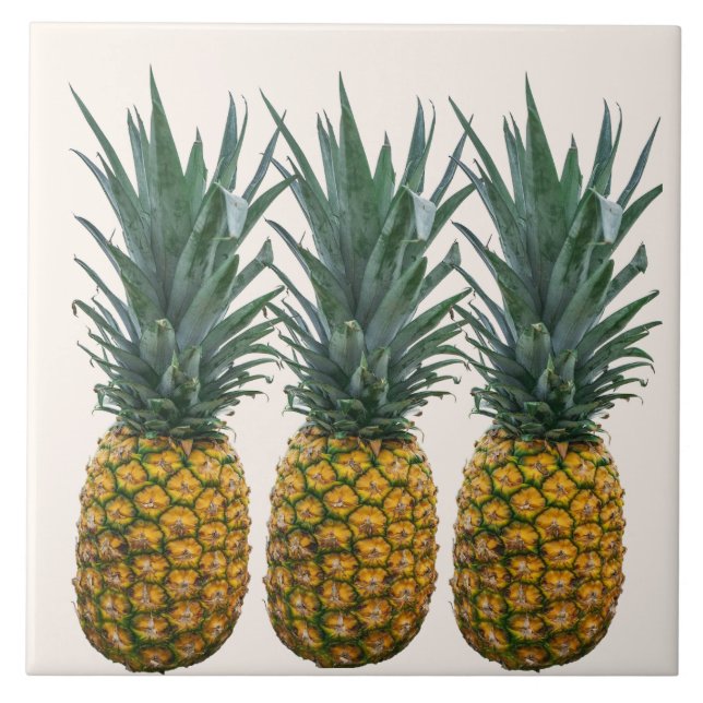 Carreau Ananas décoratif Carrelage en céramique tropicale (Devant)