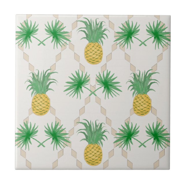 Carreau Ananas, rétro (Devant)