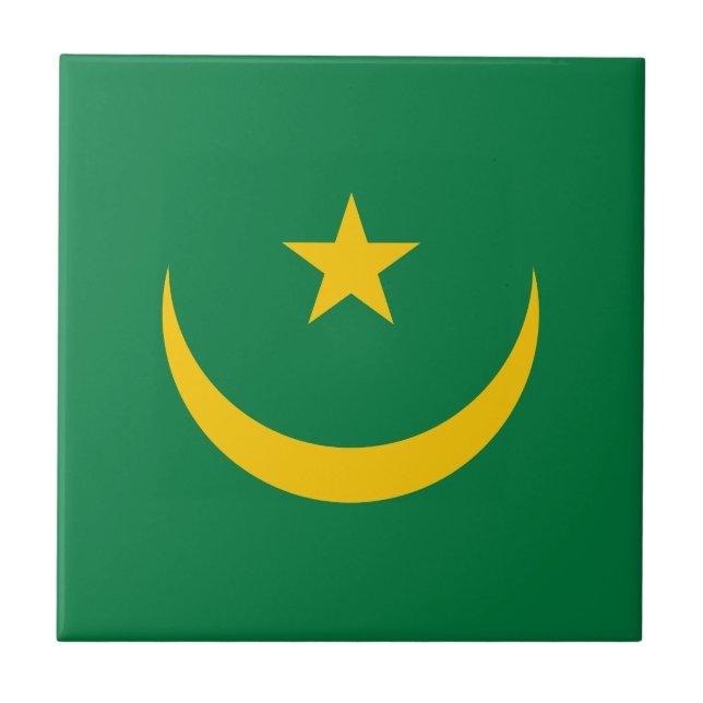 Carreau Ancien drapeau de Mauritanie (Devant)