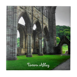 Carreau Ancienne abbaye de Tintern, monastère cistercien,